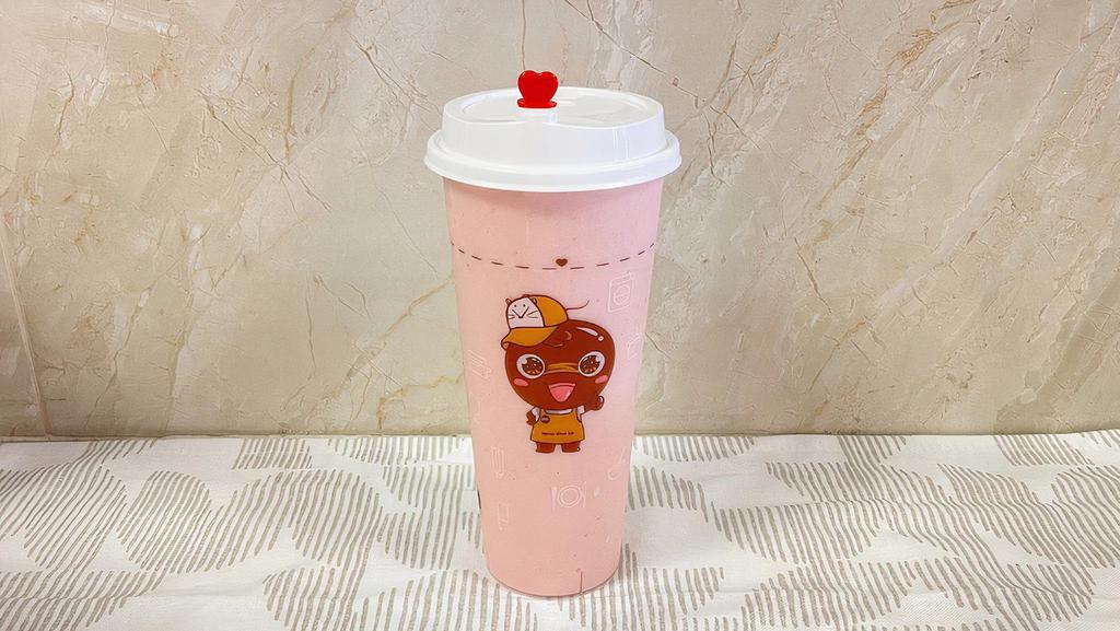 Strawberry Smoothie · Add Boba, Custard Pudding, Azuki Bean, Rainbow Mochi, Lychee Jelly, Coffee Jelly, Rainbow Jelly, Cheese Foam, Creamy Cake, Sweet Cheese Foam  for an additional charges