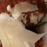 Meatballs · Pork, Beef and Veal, Topped with Fresh Ricotta.