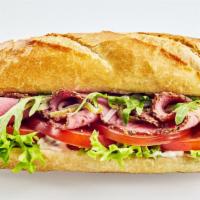Hot Pastrami Sandwich · Pastrami, fresh lettuce, juicy tomato and mayo on sliced bread or roll.