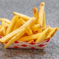 Fries · Fresh cut and fried golden brown.