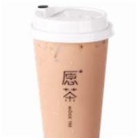 Rose Bubble Milk Tea · Hot medium only. Milk tea made with freshly brewed Rose tea added with tapioca 新鲜萃取的玫瑰花茶制成的奶...