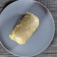 The Big Breakfast Burrito · 3 Scrambled Eggs, Ham, Breakfast Sausage, HF, American cheese.