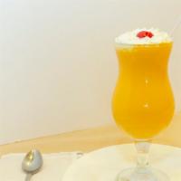Mango Lassi · Mango flavored yogurt smoothie