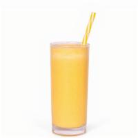 Mango Sunrise Smoothie · Mango, banana, pineapple and apple juice.