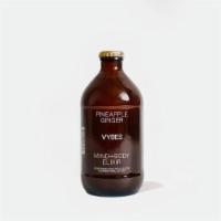 Vybes Pineapple Ginger Drink · This bubbly beverage combines, dole pineapple juice, lime juice, Peruvian ginger, and an ada...