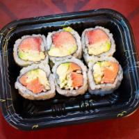 Salmon Avocado Roll · Raw or uncooked.