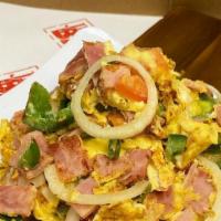 Western Omelette · 3 Eggs & Ham, Tomatoes, Onions, & Peppers **Sorry No Substitutions**