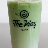 Iced Matcha · Japanese Green Matcha in an iced latte with your choice of milk.