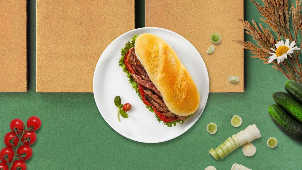 Reuben Sandwich · Unreal corned beef, (V) VoiLife Provolone, sauerkraut, pickles, and vegan Thousand Island dressing.