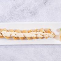 Crazy Special Roll · Deep fried salmon skin and cream cheese and chef special sauce.