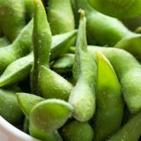 Edamame · Lightly salted and boiled.