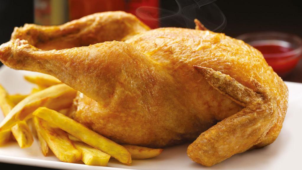 Max'S Fried Chicken · 70-year-old recipe of tender young chicken marinated in Max's signature seasonings and golden fried to perfection, best enjoyed with banana ketchup mixed with Worcestershire and hot sauce.