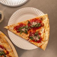 Margherita Pie · New York style crust topped with fresh mozzarella, hand crushed sweet san marzano tomato sau...