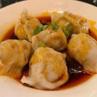 Pork Dumplings In Chili Oil(6)红油猪肉水饺 · 