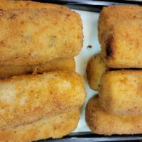 Potato Croquette · Rolled in breadcrumbs and fried.