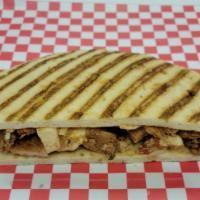 Fried Cutlet Panini · Fried Chicken Cutlet, Roasted Peppers, Mozzarella