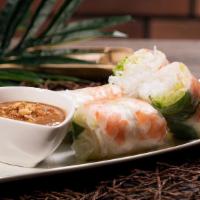 Shrimp Summer Roll With Peanut Sauce · Gluten-free. Recommended. two.