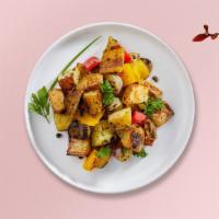 Home Fries · Idaho potatoes cut into cubes and stir fried.