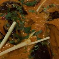 Chicken Korma · Chicken slowly cooked in onion and cashew sauce.
