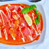 Paneer Makani · Cottage cheese cubes with tangy tomato creamy sauce.