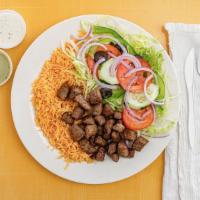 Gyro Platter · With Rice, Salad, & Pita Bread.