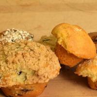 Muffins · Blueberry/Cranberry/Chocolate Chip/Bran/Corn
Based on availability