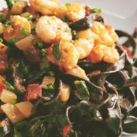 Pasta - Black Fettucine · Shrimp & Chorizo