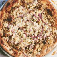 Pizza - Goat Cheese · Pistachios & Truffle Honey