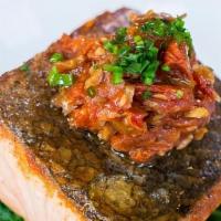 Secondi - Salmon · Rapini & Roasted Tomato