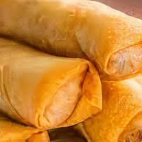 Fried Egg Rolls · Your choice of filling wrapped up in a delicately fried, perfectly crunchy wrapper, served w...