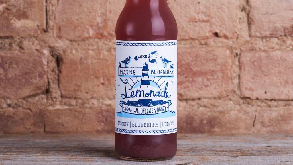 Blueberry Lemonade · A Luke's Lobster exclusive! 12oz bottle of Green Bee Blueberry Lemonade.