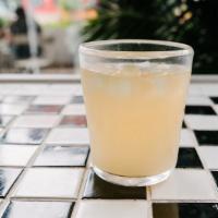 Spiked Rosewater Lemonade · fermented whiskey wine, fresh lemon juice, rosewater, simple syrup, seltzer