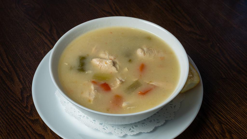 Chicken Soup · Creamy broth with celery, carrots, potato and peppers