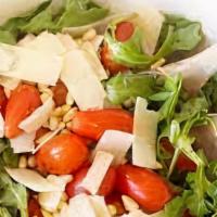 Ssp Insalata Salad · Petite Lettuces, Shaved Fennel, Cherry Tomatoes, Sherry. Gluten-Free, Vegetarian, Vegan.