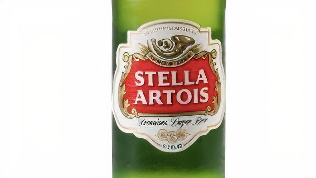 Stella Artois · Pilsner, 5.2% abv, Leuven, Belgium. Must be 21 to purchase.