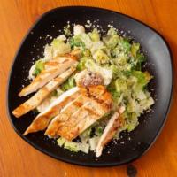 Ceasar Salad · Charred romaine hearts, shredded parmesan cheese, toast points