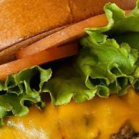 The Burger · House ground burger with cheddar, lettuce and tomato on a toasted brioche roll. Try it Sanfo...