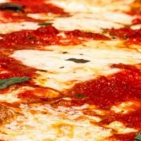 Margherita · Neapolitan style crust topped with fresh San Marzano tomato sauce, fresh mozzarella, basil a...