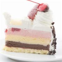 Cake With Ice Cream · Fresh slice of cake with homemade ice cream.