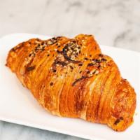 Everything Croissant · Croissant topped with 