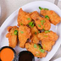 Chicken Wings · Fried with your choice of buffalo or bbq sauce.