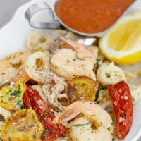 Fritto Misto · Fried calamari, shrimp, zucchini, marinara sauce