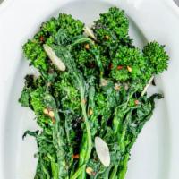 Broccoli Rabe · Charried broccoli with chili and lemon