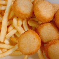 Fried Scallops · 12 pieces.