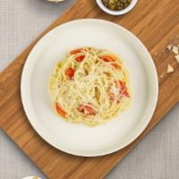 Classic Carbonara · Classic Italian pasta dish made with eggs, Parmigiano-Reggiano cheese, pancetta, and black p...