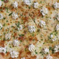 Bianco Med · Fresh mozzarella, ricotta, parsley and parmigiano-reggiano.