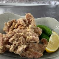 Karaage Fried Chicken 5 Pcs · 5pcs. Lightly salted crispy fried chicken served with two choices of sauces: ponzu, honey mu...
