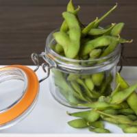 Edamame · Vegan. Soybeans that are boiled and lightly salted.