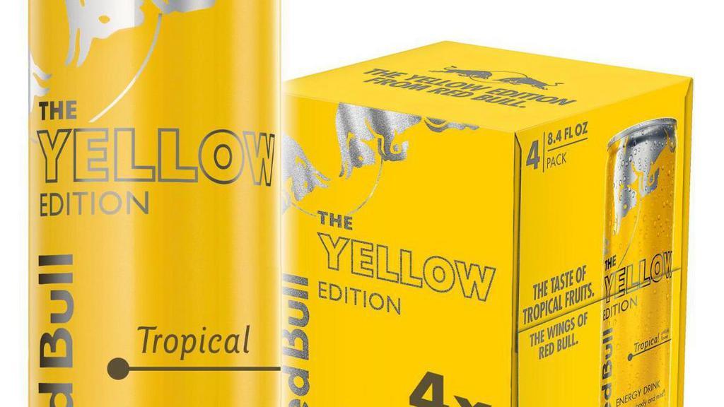 Red Bull Yellow Edition · The Yellow Edition. Experience the exotic taste of tropical fruit.
