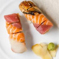 Jewel Maki · Tuna, salmon, eel, yellowtail and spicy yellowtail.
